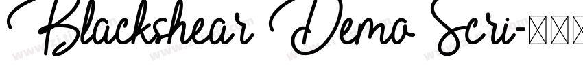 Blackshear Demo Scri字体转换